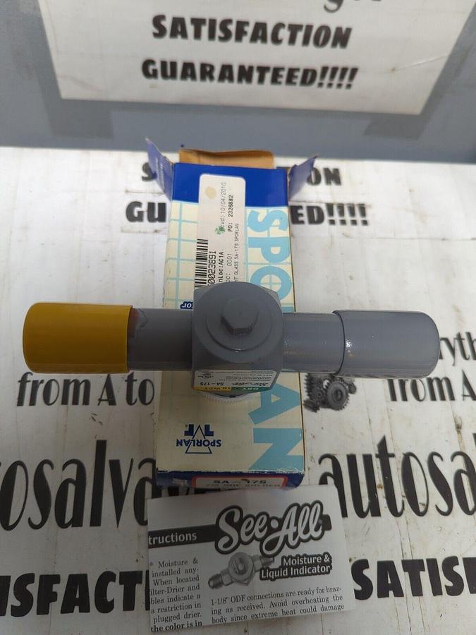 SPORLAN,SA-17S,MOISTURE & LIQUID INDICATOR 7/8 INCH ODF SOLDER NOS