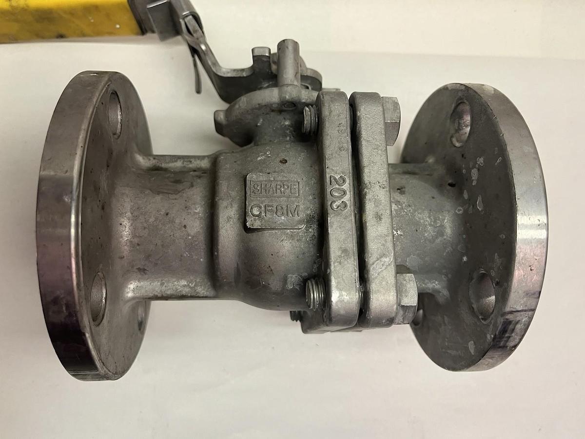 Used SHARPE,49116,SS BALL VALVE 1-1/2" CF8M CLASS #150