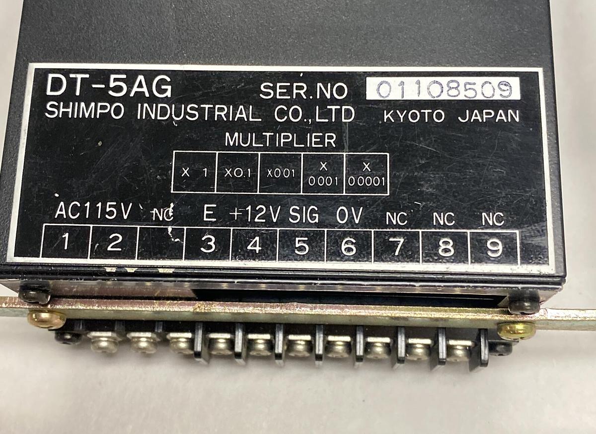 Used SHIMPO INDUSTRIAL,DT-5AG,DIGITAL COUNTER