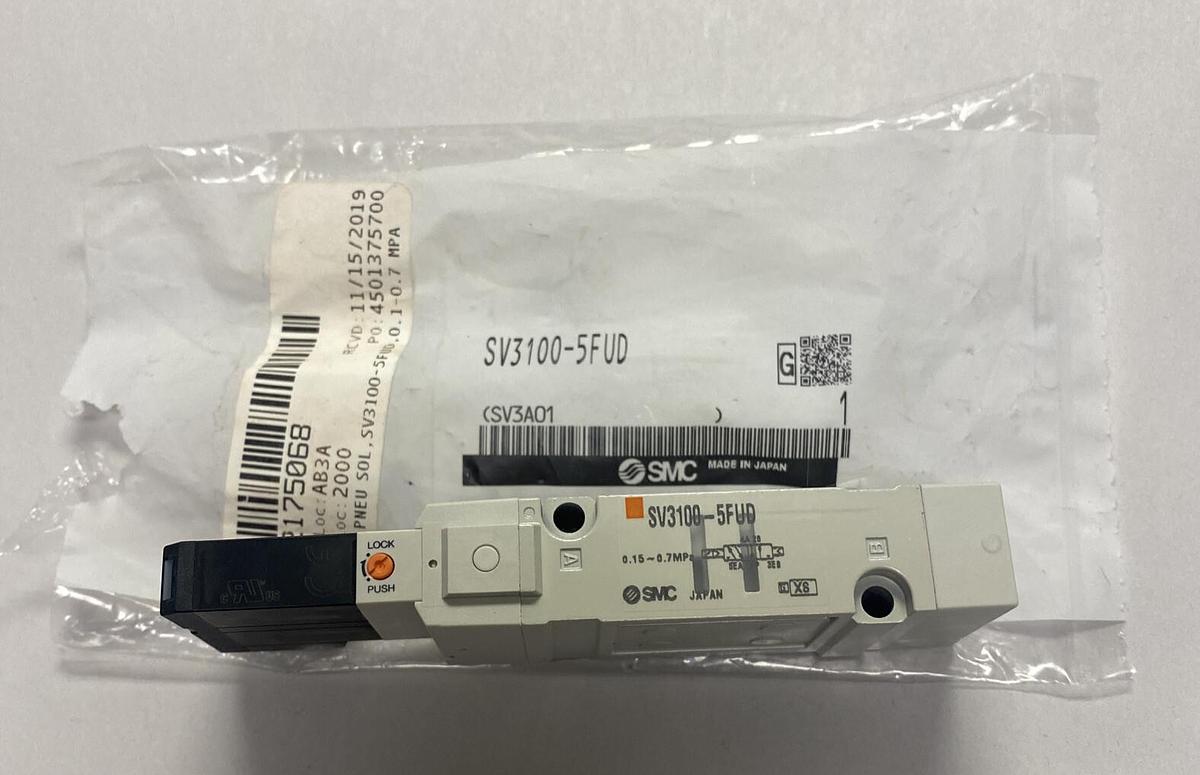 Used SMC,SV3100-5FUD,SOLENOID VALVE NEW