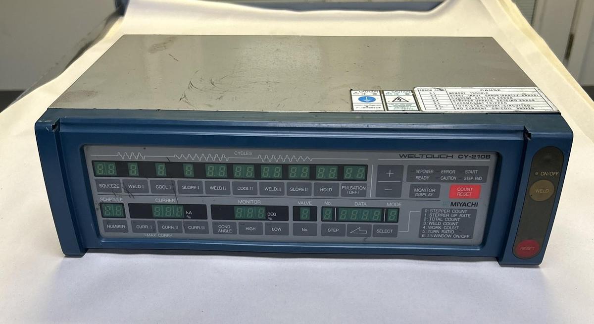 Used MIYACHI,CY-210B,DISPLAY KEYBOARD WELD CONTROLLER