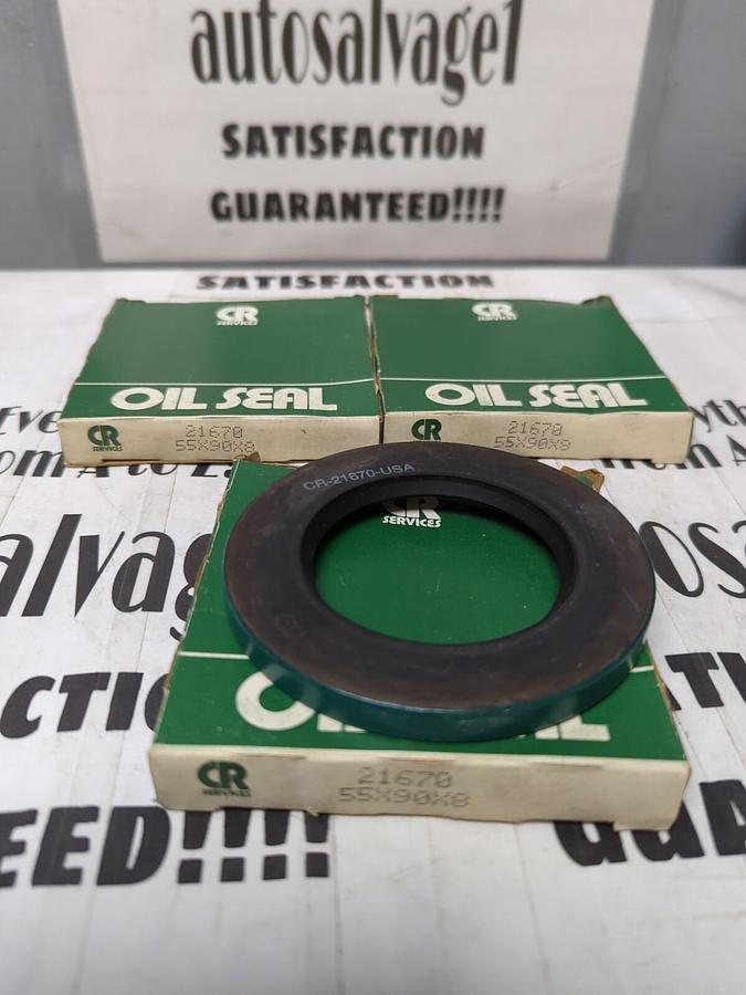 CHICAGO RAWHIDE,21670,OIL SEALS LOT OF 3  55X90X8 NOS
