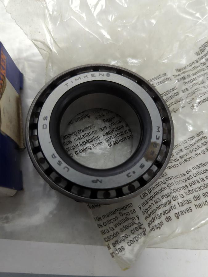 TIMKEN,M38545-3000,PRECISION ROLLER BEARING CONE 1-3/8 IN BORE URSCHEL 53432 NOS