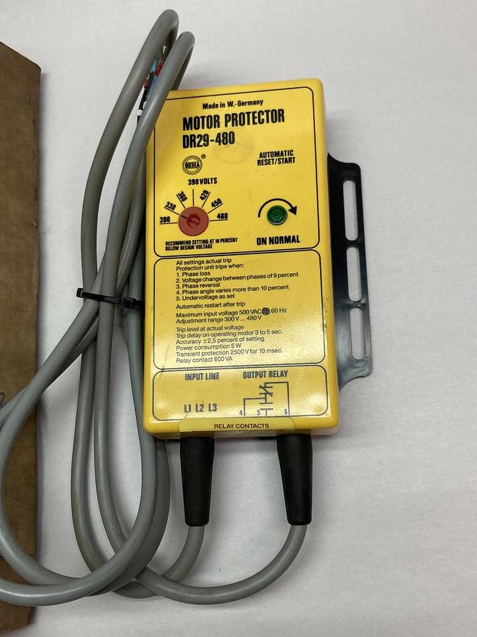 Beha,DR29-480,Motor Protector