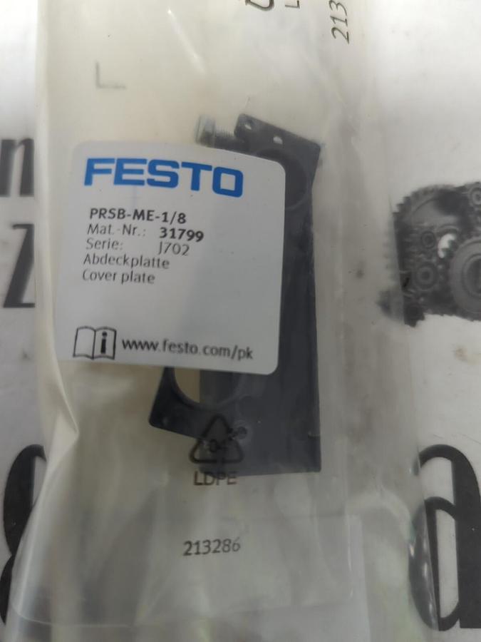 Used FESTO,PRSB-ME-1/8,PNEUMATIC COVER PLATE NEW