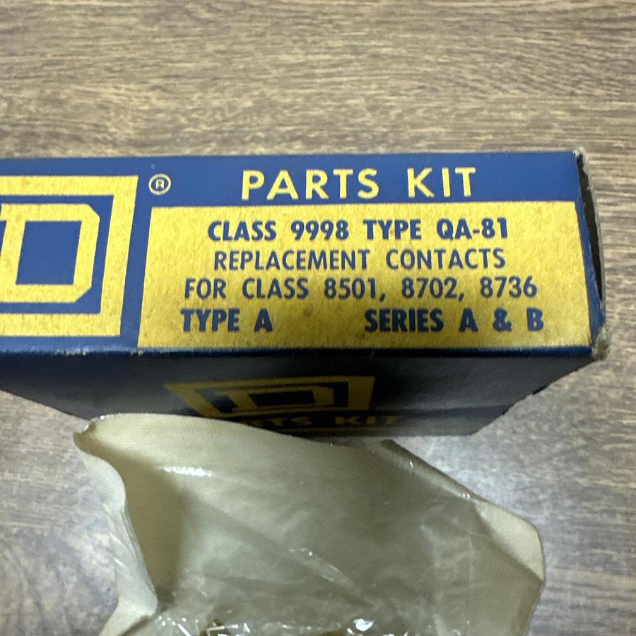 Square D,9998 QA-81,Contact Kit Type A Series A&B