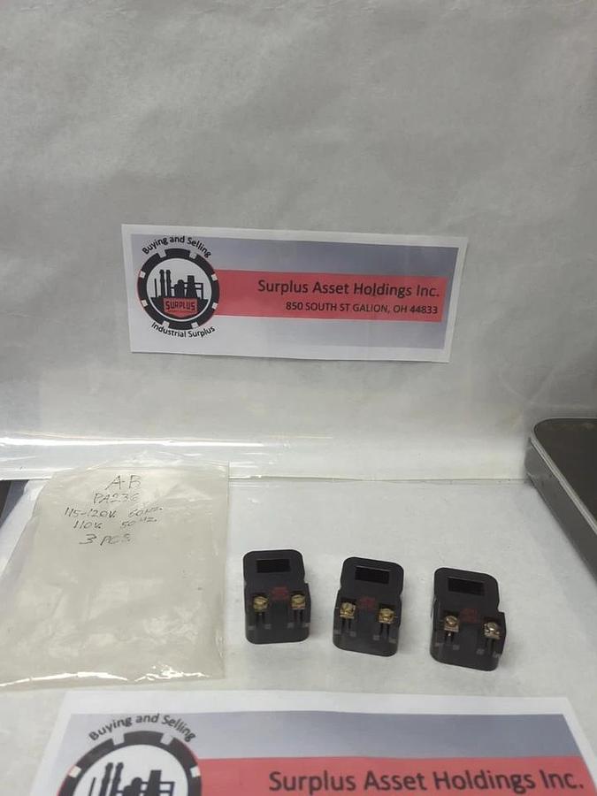 Used ALLEN-BRADLEY,PA236,COIL 115-120V 60HZ 110V 50HZ LOT OF 3 PRE-OWNED