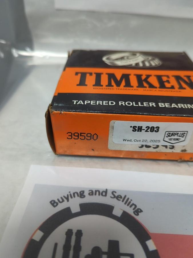 TIMKEN,39590,ROLLER BEARING CONE NOS