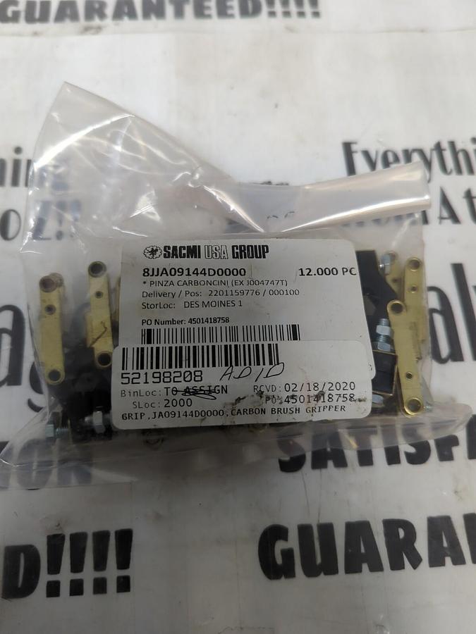 SACMI USA GROUP,8JJA09144D0000,CARBON BRUSH GRIPPER LOT OF 12 NOS