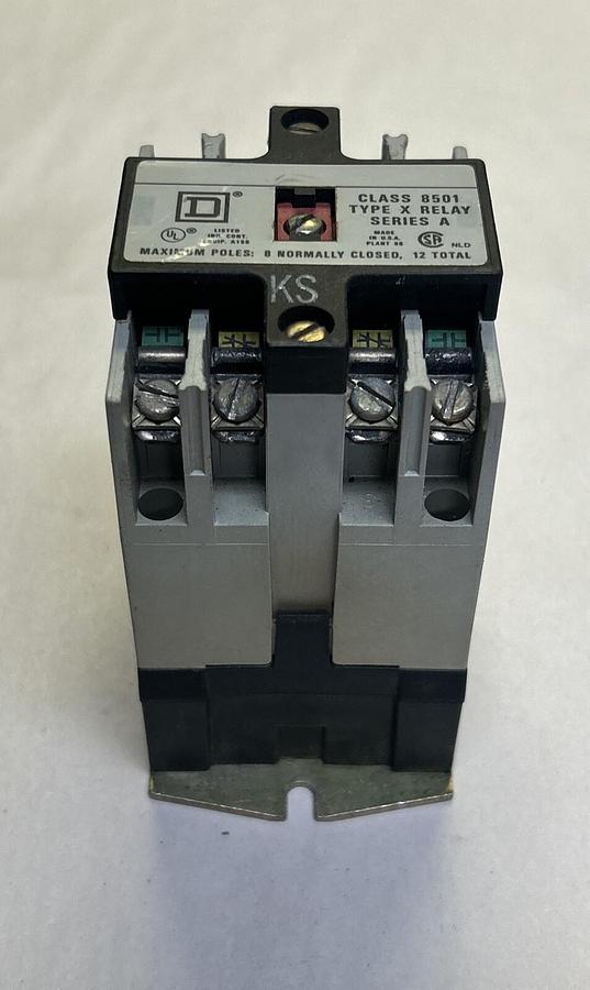 Used SQUARE D,8501X040,INDUSTRIAL CONTROL RELAY