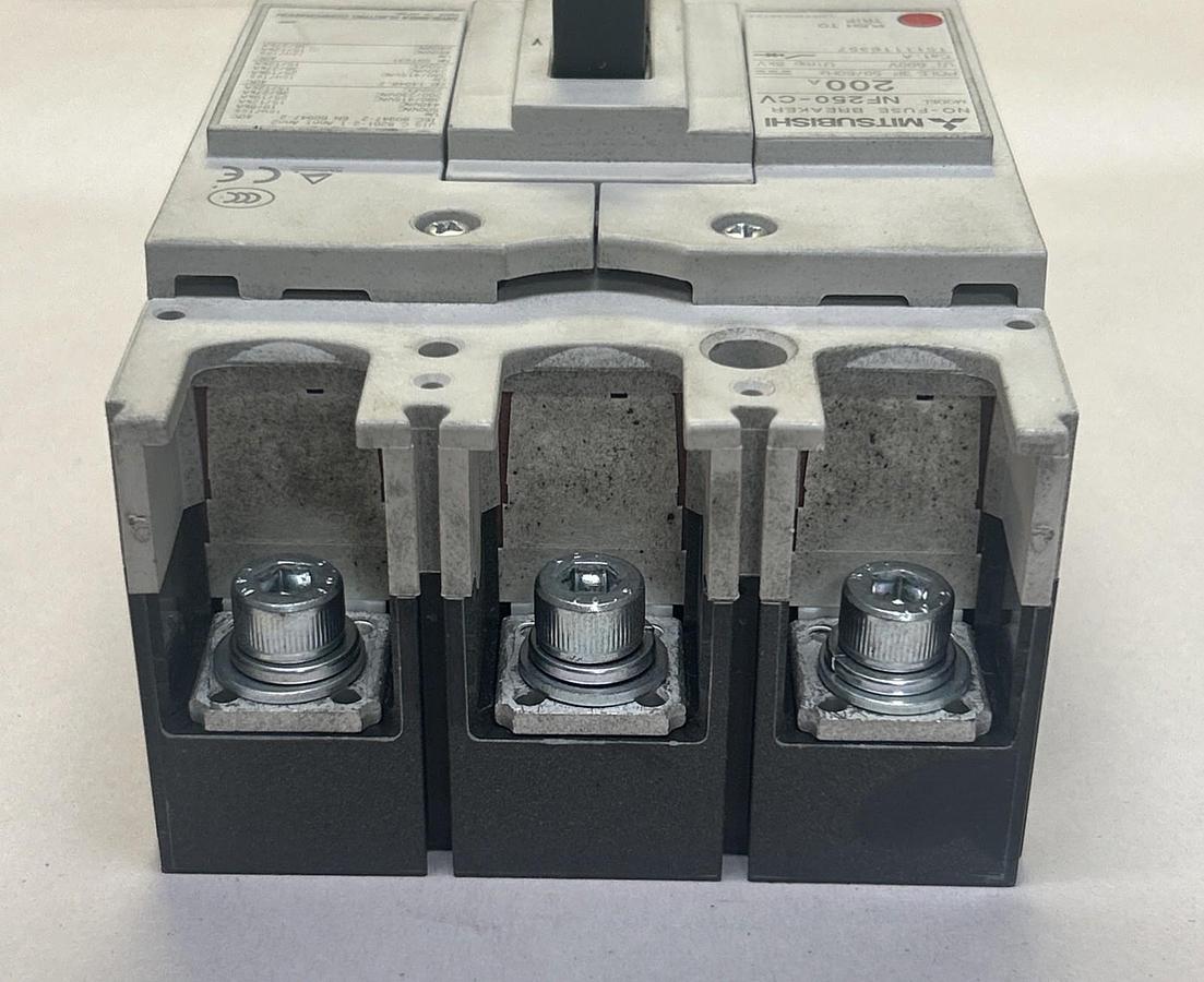Used MITSUBISHI,NF250-CV,CIRCUIT BREAKER 200A 600V 3P