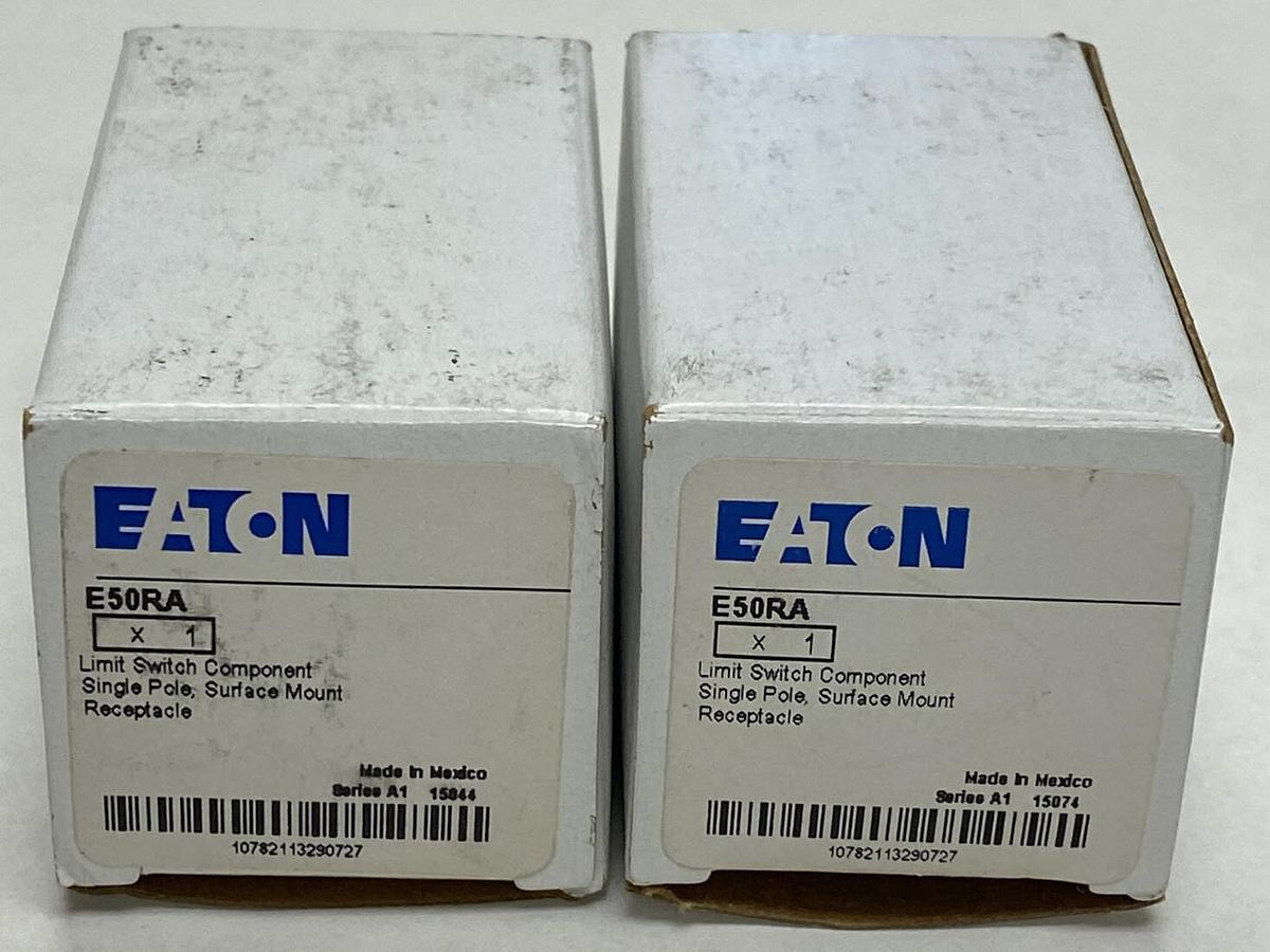 EATON,E50RA,LIMIT SWITCH RECEPTACLE LOT OF 2 NEW