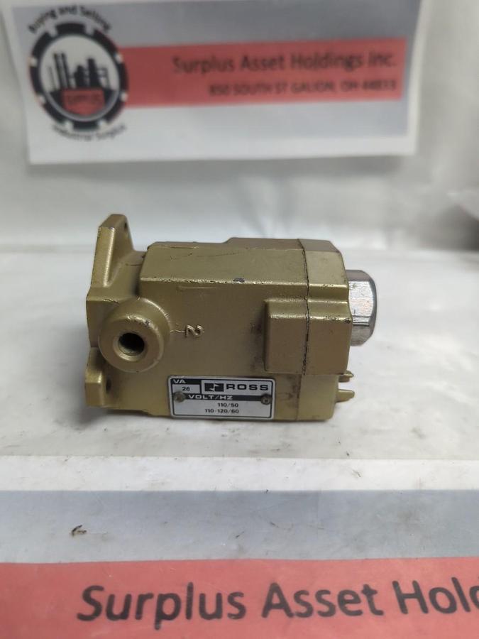 Used ROSS,VA26,SOLENOID PILOT VALVE 110/50 110-120/60 PRE-OWNED