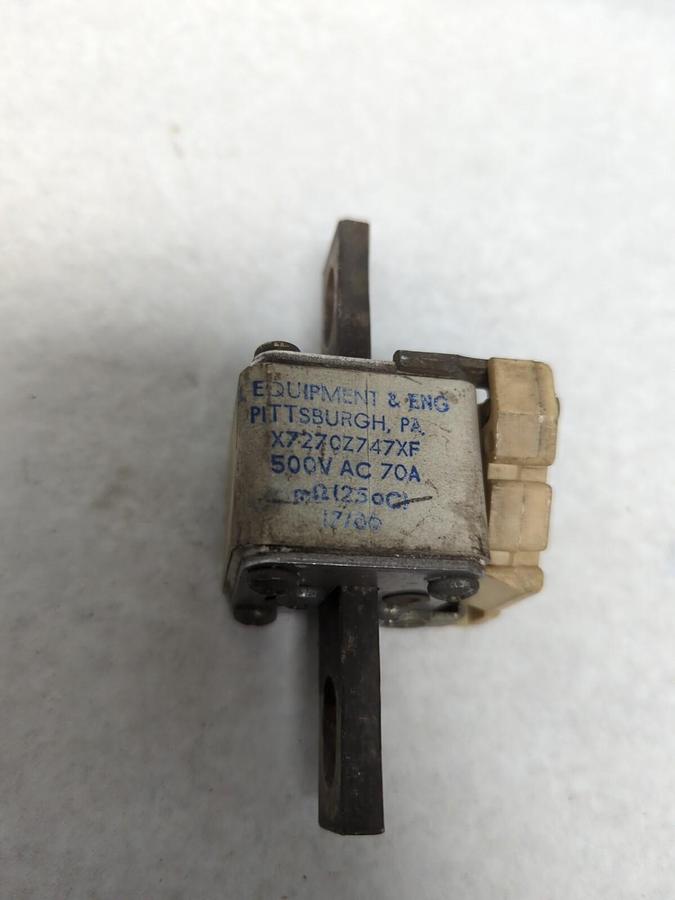 Used MILL EQUIPMENT & ENG,X727CZ747XF,FUSE 70 AMP 500V AC PRE-OWNED