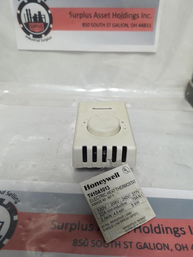 Used HONEYWELL,T410A1013,ELECTRIC HEAT THERMOSTAT PRE-OWNED