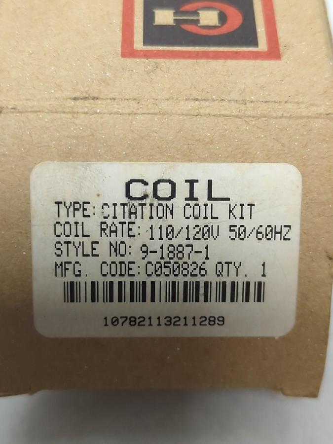 Used CUTLER-HAMMER,9-1887-1,CITATION COIL, KIT 110/120V 50/60 HZ NOS