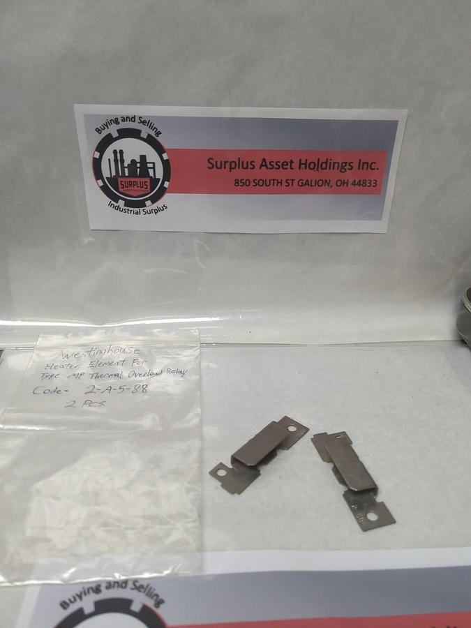 Used WESTINGHOUSE,2-588,THERMAL OVERLOAD HEATER RELAY LOT OF 2 USED