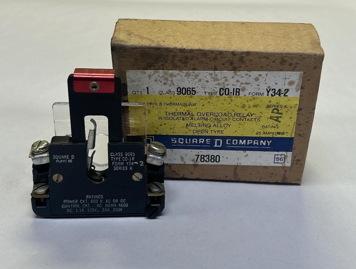 SQUARE D,9065C0-1R,THERMAL OVERLOAD RELAY NOS