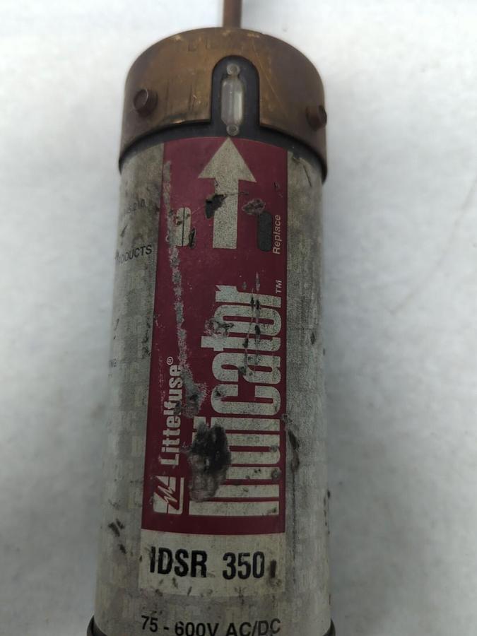 Used LITTELFUSE,IDSR-350,INDICATOR 350 AMP FUSE PRE-OWNED