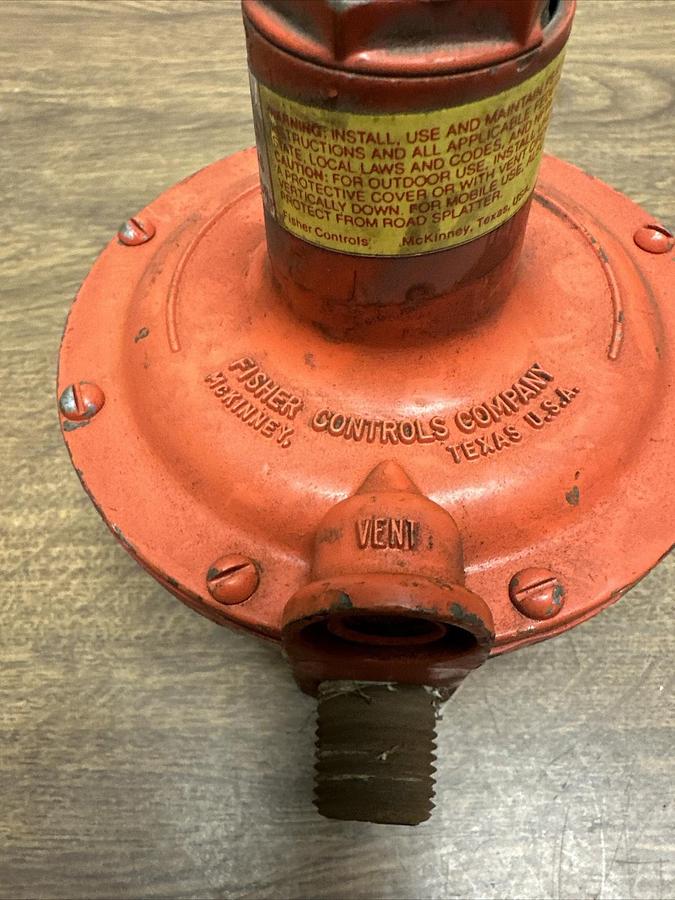 Used FIsher,R922H,Gas Regulator 4-11 PSI