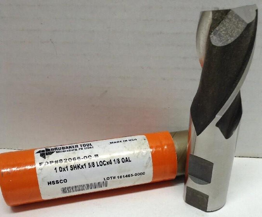 Acculead,82066-00-B,Cobalt End Mill 1 IN Diameter by 1 IN Shank Diameter