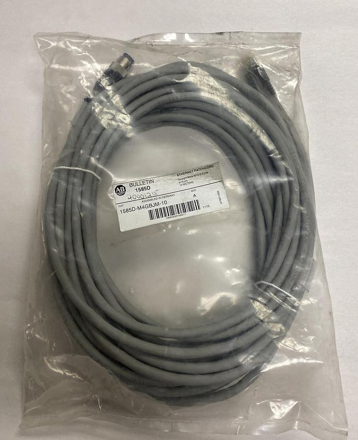 Used Allen-Bradley,1585D-M4GBJM-10,Ethernet Patchcord NEW
