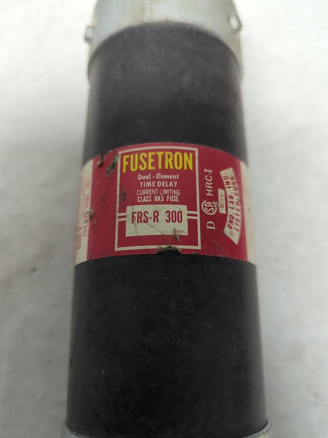 Used COOPER BUSSMANN,FRS-R-300,FUSETRON 300 AMP FUSE PRE-OWNED