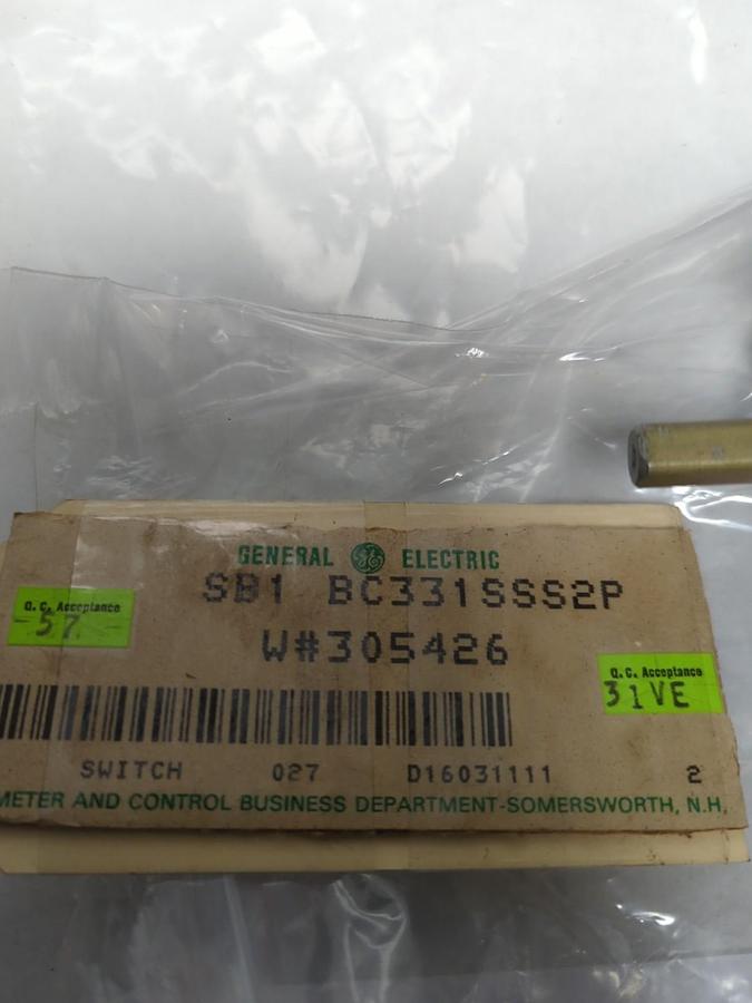 Used GE,SB1 BC331 SS2P,CONTROL SWITCH NO HANDLE PRE-OWNED