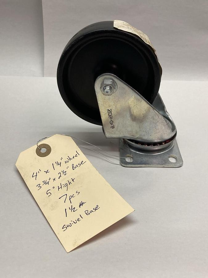 Unbranded,4x1-1/4,Caster Wheel w/ Swivel Base