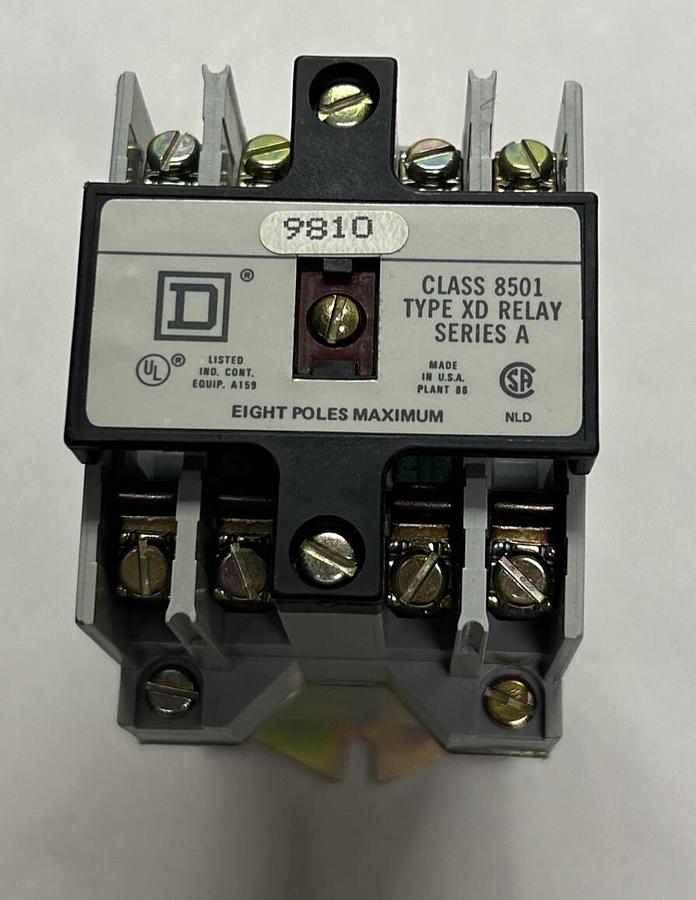 SQUARE D,8501XDO20,CONTROL RELAY NOS coil 230/250vdc