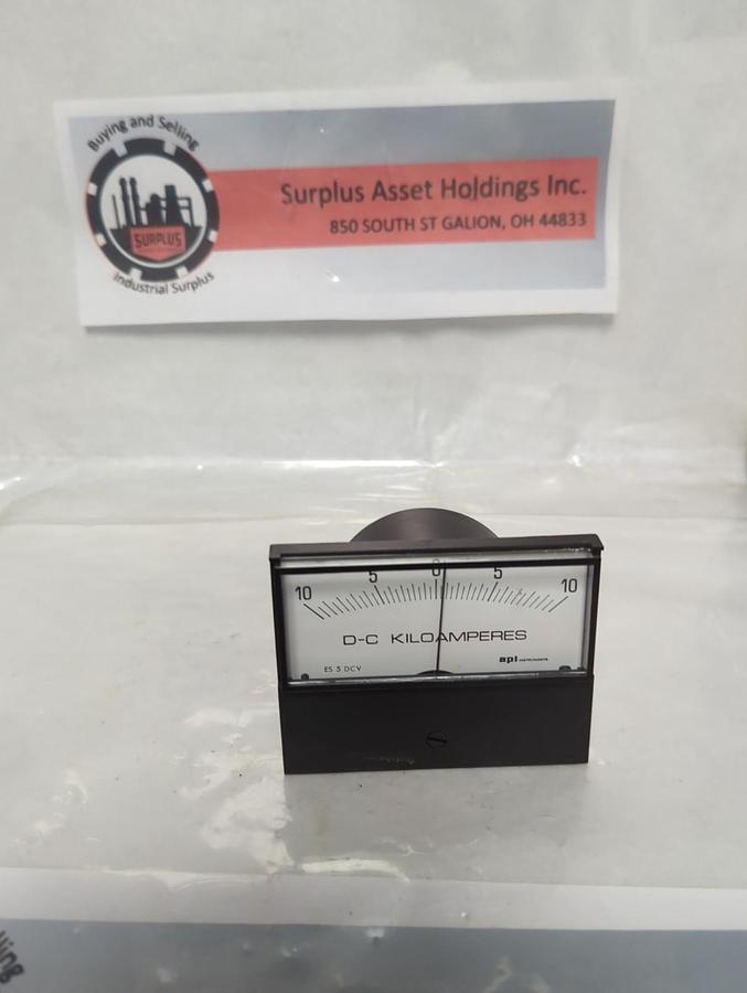 Used API,10-0-10,PANEL METER 3-0-3 DC KILOMPERES PRE-OWNED