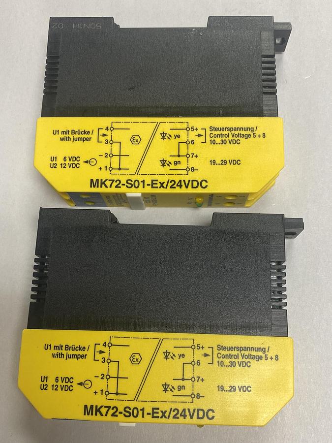TURCK,MK72-S01-EX/24VDC,MULTI MODULE RELAY LOT OF 2 NOS