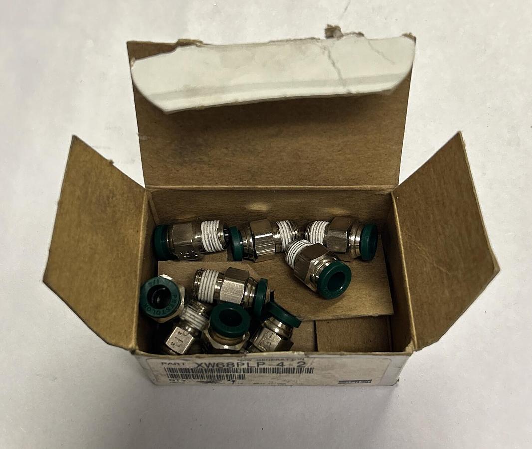 PARKER,XW68PLP-4-2,PRESTOLOK CONNECTOR LOT OF 9 NOS