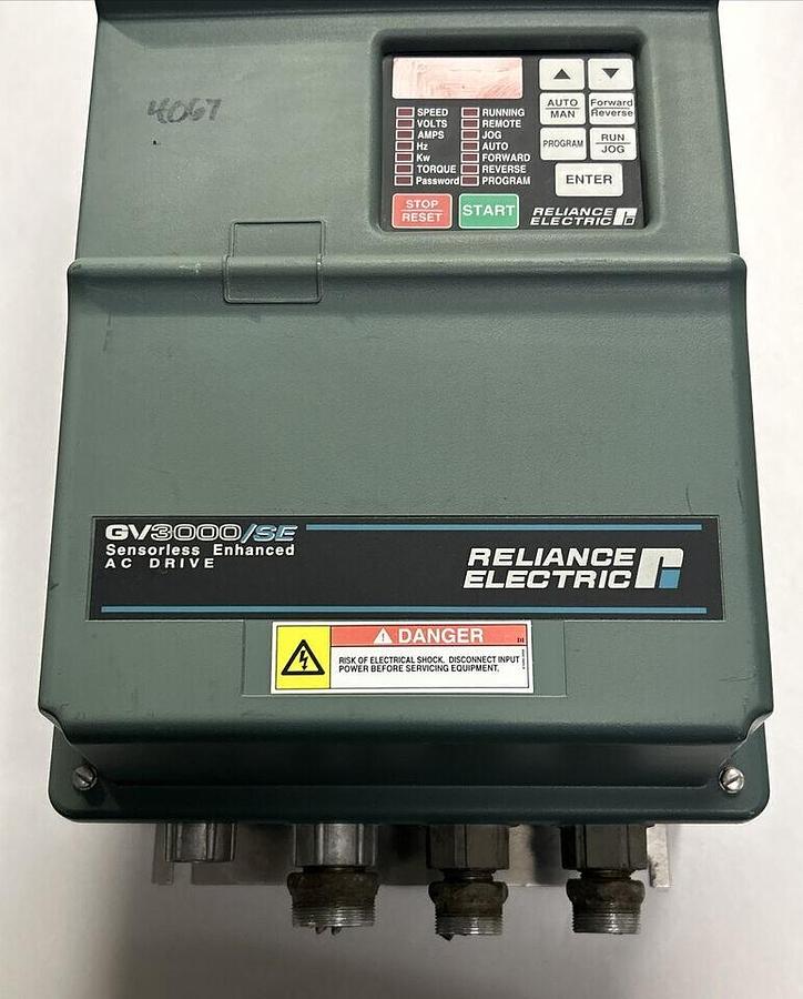 Used RELIANCE,20V4260 GV3000/SE,AC DRIVE 20HP 460V