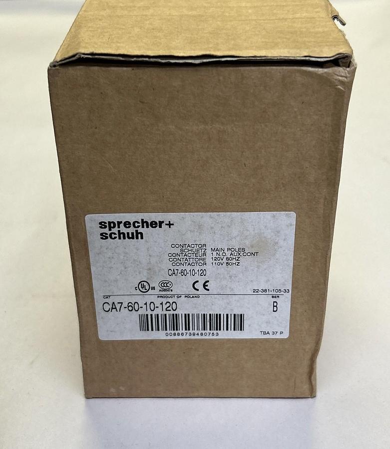 Used SPRECHER & SCHUH,CA7-60-10-120,CONTACTOR NEW