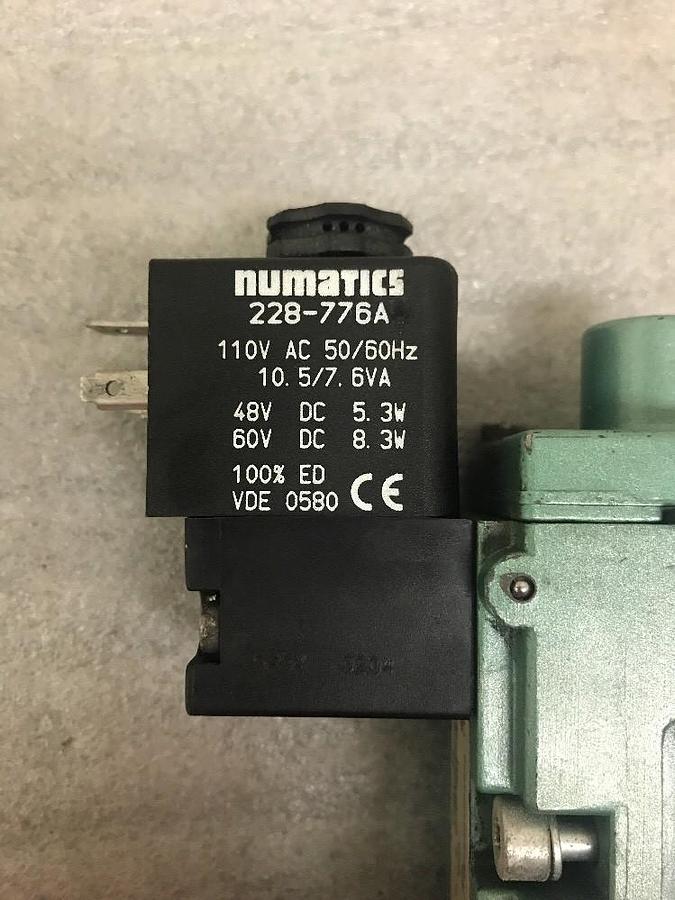 Used NUMATICS,I12BB5002P00030,SOLENOID VALVE