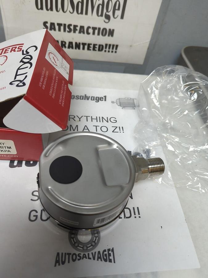 WINTERS,PFP667-DRY,4 IN GAUGE 1/2 IN NPT 0-2000 PSI/KPA NOS