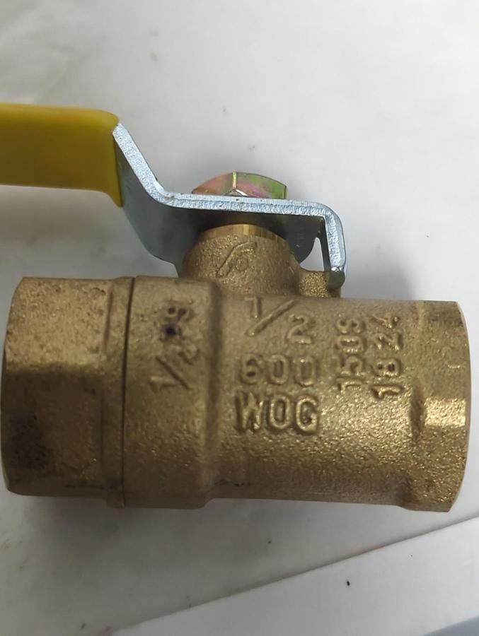 FNW,BRS125G,BALL VALVE 1/2 INCH LOT OF 2 NOS