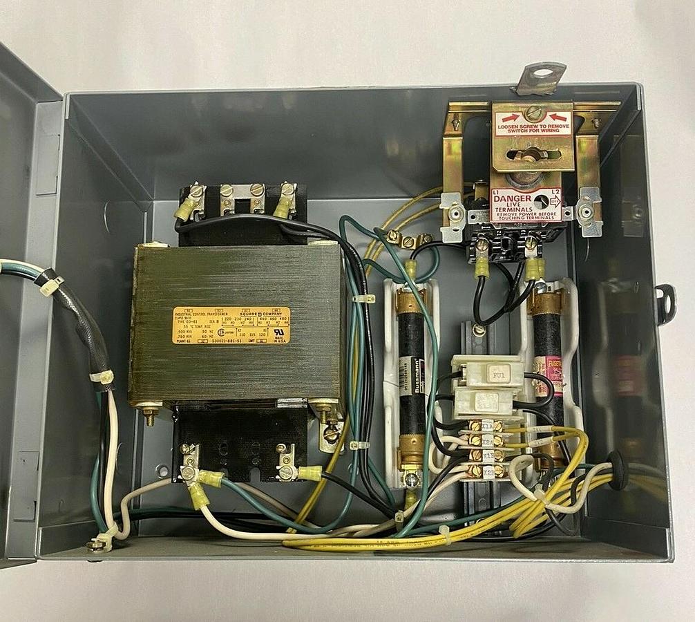 Used SQUARE D,9070-SK5271K-F30G13, TRANSFORMER DISCONNECT SWITCH 600VAC