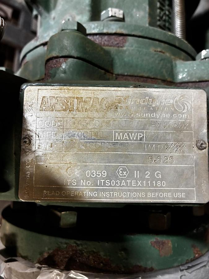 Used Sundyne,K+436C05BK12111,Centrifugal Pump 15HP 230/460V 3520PRM