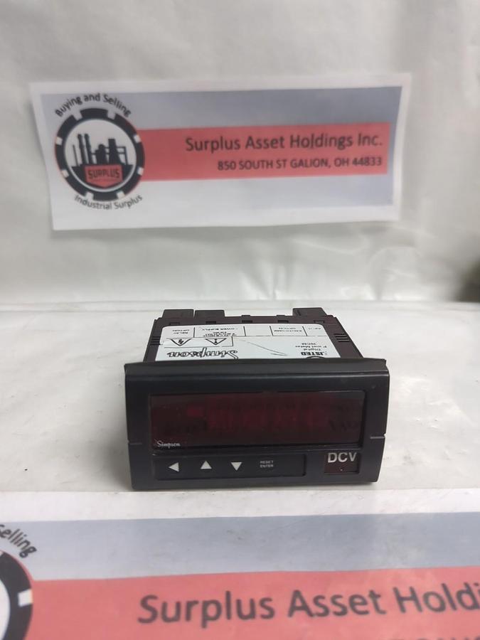 Used SIMPSON,H335,DIGITAL PANEL METER 30 CM PRE-OWNED