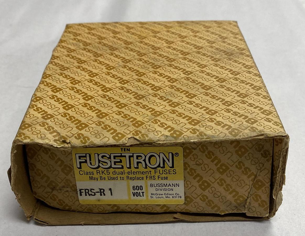Bussmann,FRS-R-1,Fusetron Fuse Lot OF 10 New In Box