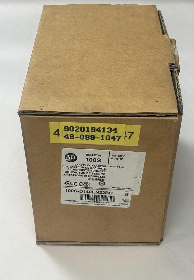 Used ALLEN BRADLEY,100S-D140EN22BC,SAFETY CONTACTOR NEW