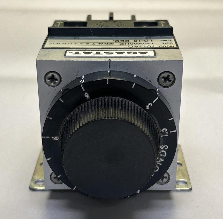 Used AGASTAT,7012AC,TIME DELAY RELAY 1.5-15 SEC 120V