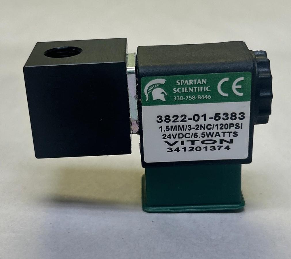 SPARTAN SCIENTIFIC,3822-01-5383,SOLENOID VALVE 24VDC 6.5 WATTS NOS