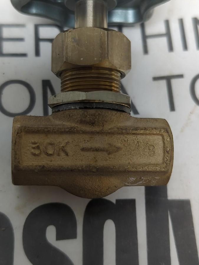 FUJIKIN,30K,1/8 INCH NEEDLE VALVE NOS