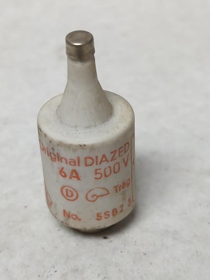 Used TRAGA,5SB2-3,CERAMIC BOTTLE FUSE 6 AMP PRE-OWNED
