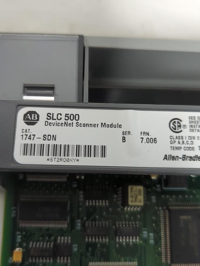 Used ALLEN BRADLEY,1747-SDN,SLC-500 DEVICE NET SCANNER MODULE PRE-OWNED
