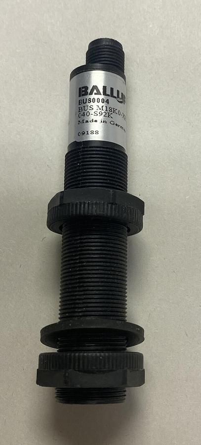Used BALLUFF BUS,M18K0-XBER-040-S92K, ULTRASONIC SENSOR