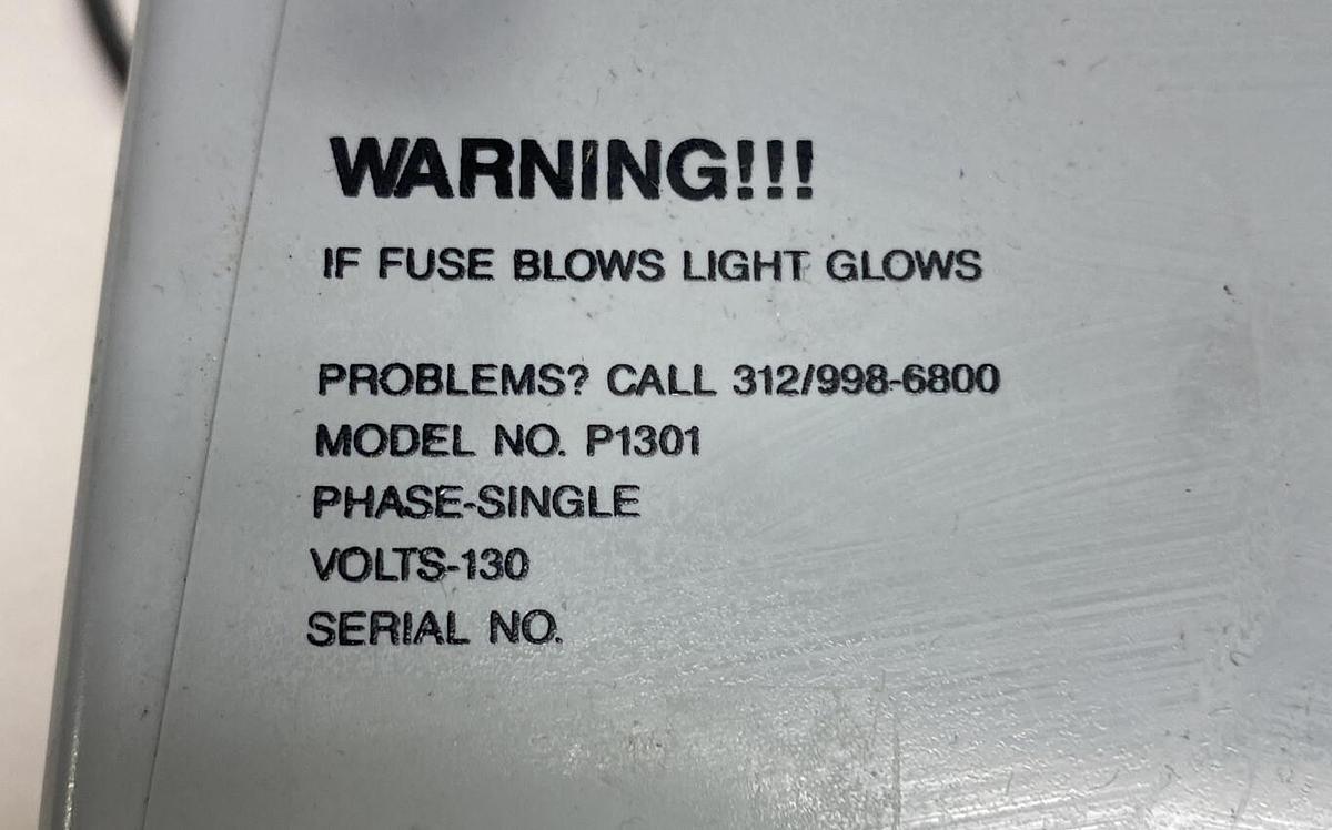 Used Psytronics,P1301,Transient Voltage Surge Suppressors